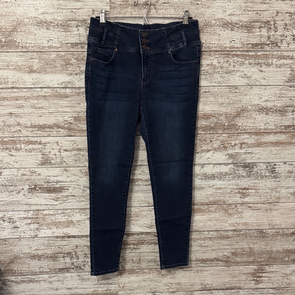 Women's High Rise Jeans - Dark Blue